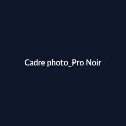 Cadre photo Pro Noir fiche