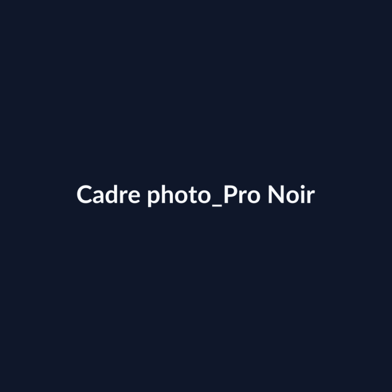 Cadre photo Pro Noir fiche