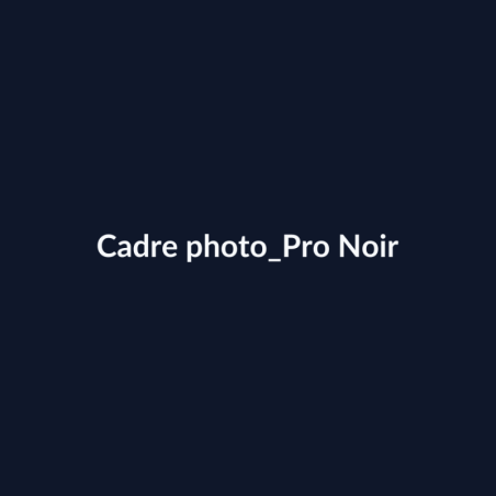 Cadre photo Pro Noir fiche