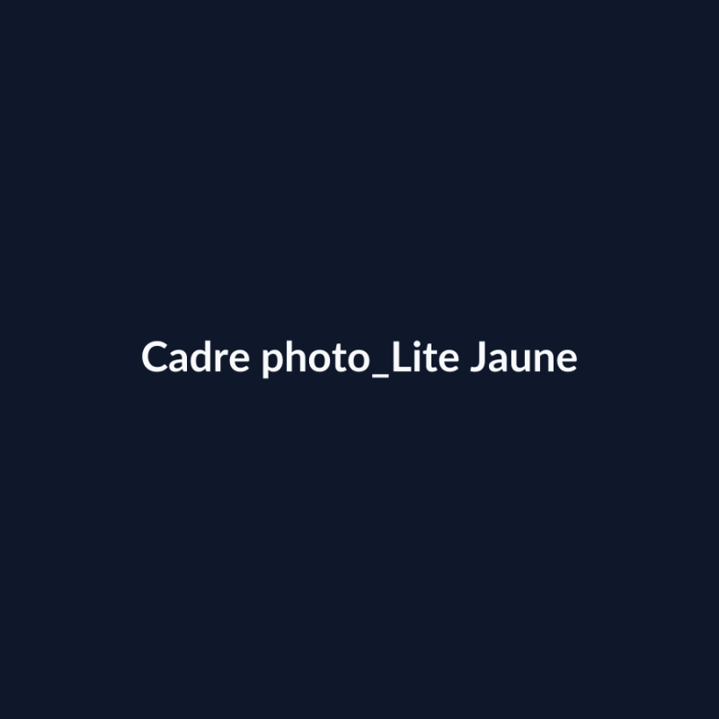 Cadre photo Lite Jaune fiche