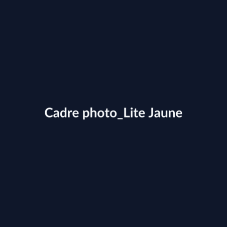 Cadre photo Lite Jaune fiche
