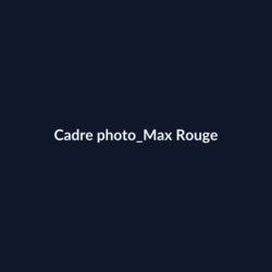 Cadre photo Max Rouge fiche