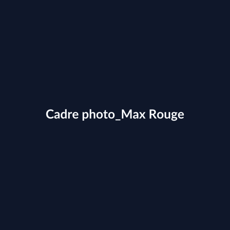 Cadre photo Max Rouge fiche