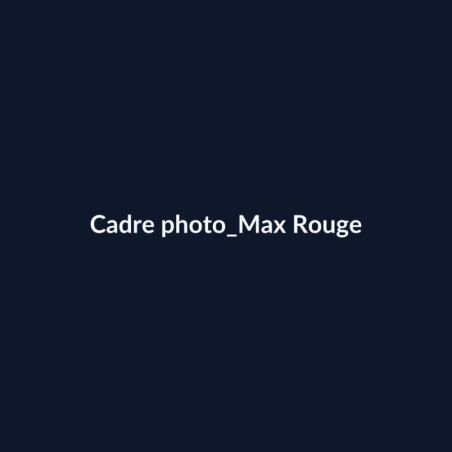 Cadre photo Max Rouge fiche