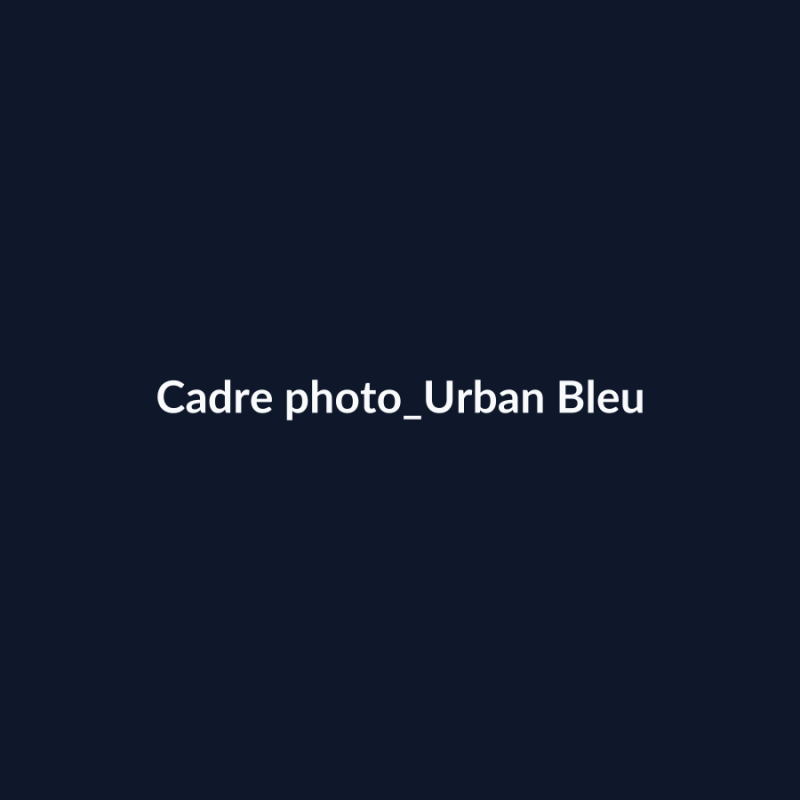 Cadre photo Urban Bleu fiche