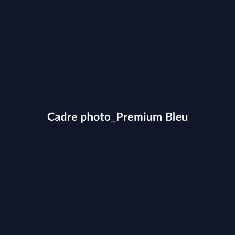 Cadre photo Premium Bleu fiche