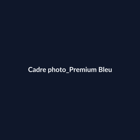 Cadre photo Premium Bleu fiche
