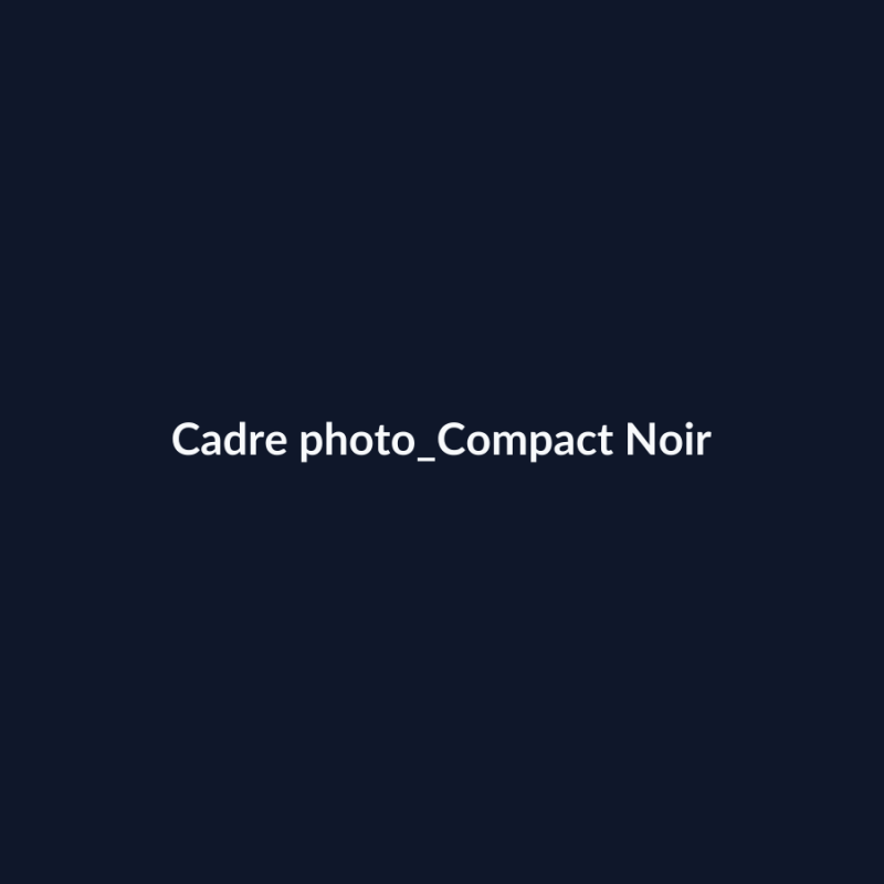 Cadre photo Compact Noir fiche
