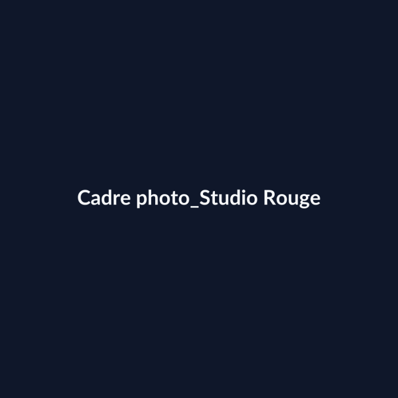 Cadre photo Studio Rouge fiche