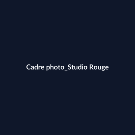 Cadre photo Studio Rouge fiche