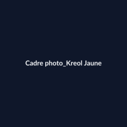 Cadre photo Kreol Jaune fiche