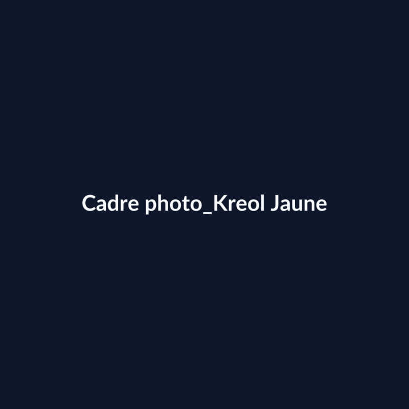 Cadre photo Kreol Jaune fiche