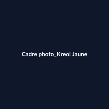 Cadre photo Kreol Jaune fiche