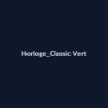 Horloge Classic Vert fiche
