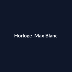 Horloge Max Blanc fiche