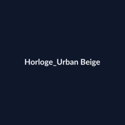 Horloge Urban Beige fiche