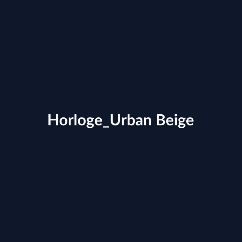 Horloge Urban Beige fiche