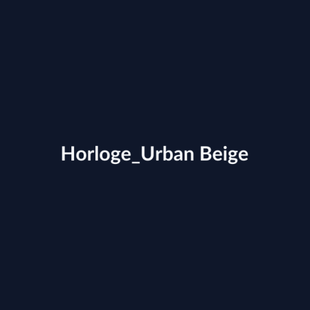 Horloge Urban Beige fiche