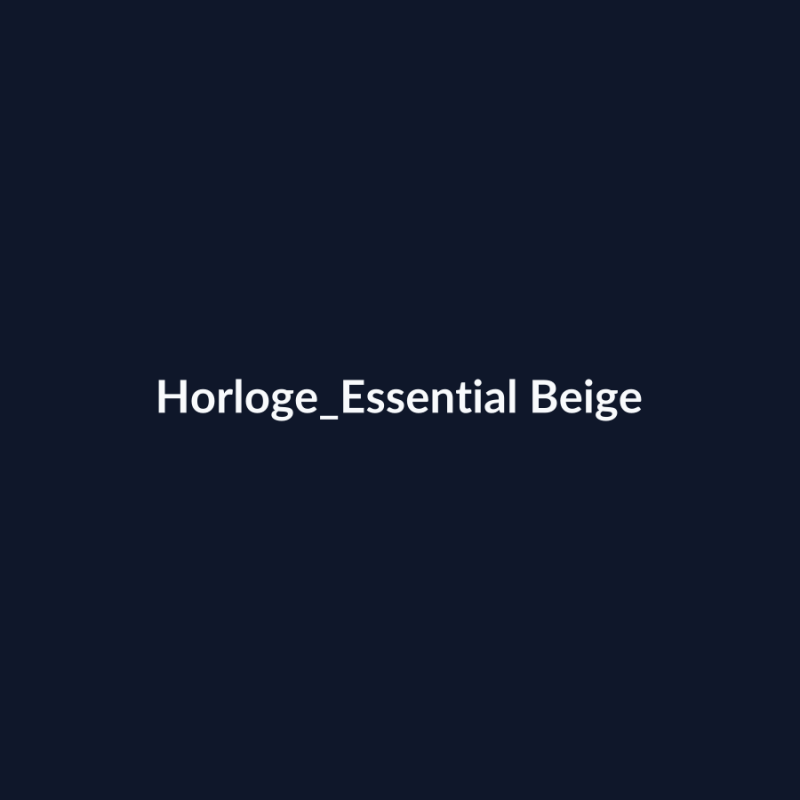 Horloge Essential Beige fiche