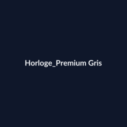 Horloge Premium Gris fiche