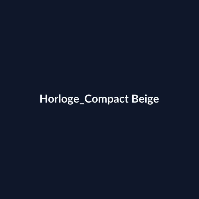 Horloge Compact Beige fiche