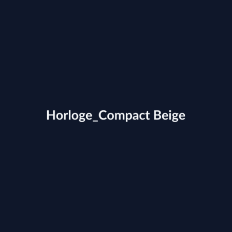 Horloge Compact Beige fiche