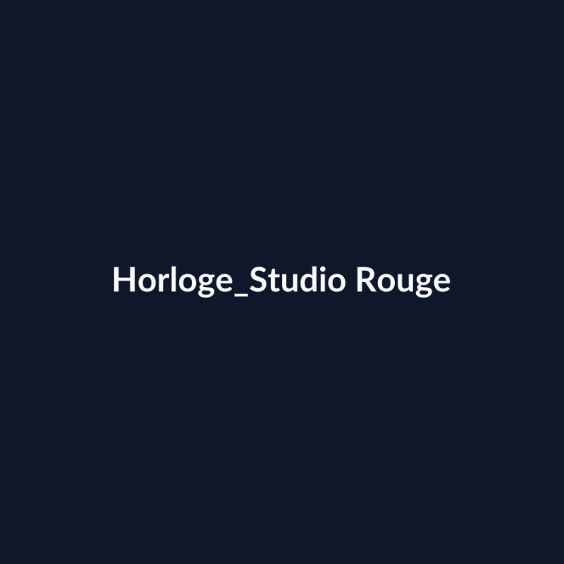 Horloge Studio Rouge fiche