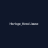 Horloge Kreol Jaune fiche