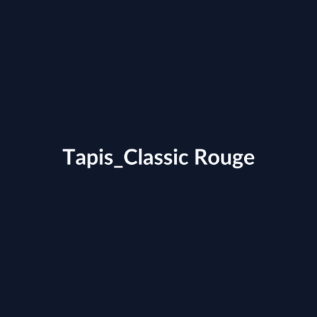 Tapis Classic Rouge fiche