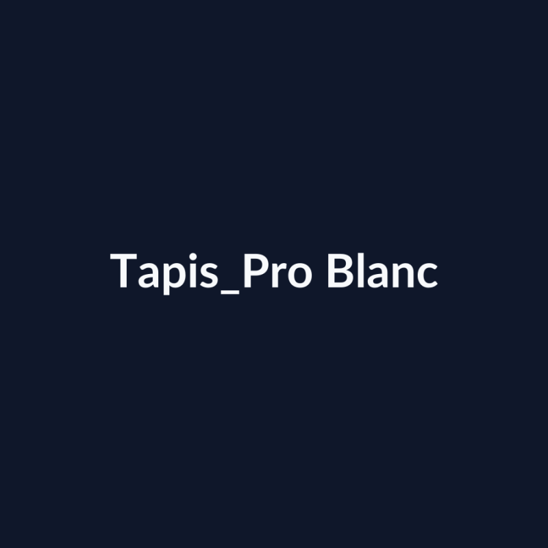 Tapis Pro Blanc fiche