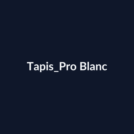 Tapis Pro Blanc fiche