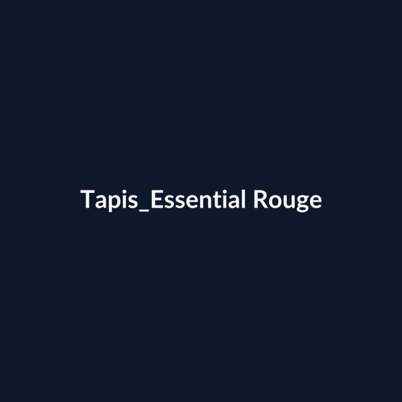 Tapis Essential Rouge fiche