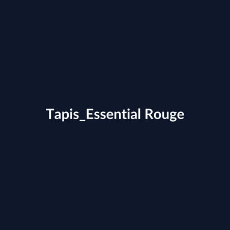 Tapis Essential Rouge fiche