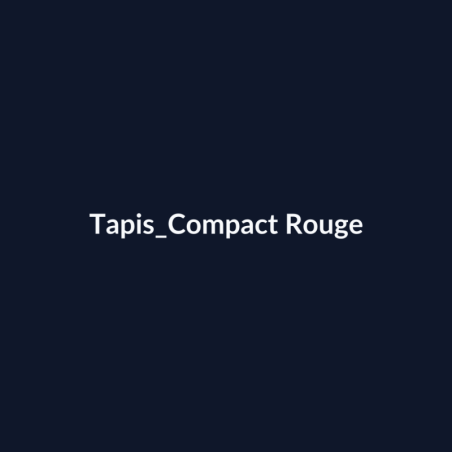 Tapis Compact Rouge fiche