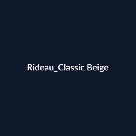 Rideau Classic Beige fiche
