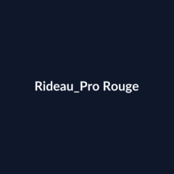 Rideau Pro Rouge fiche