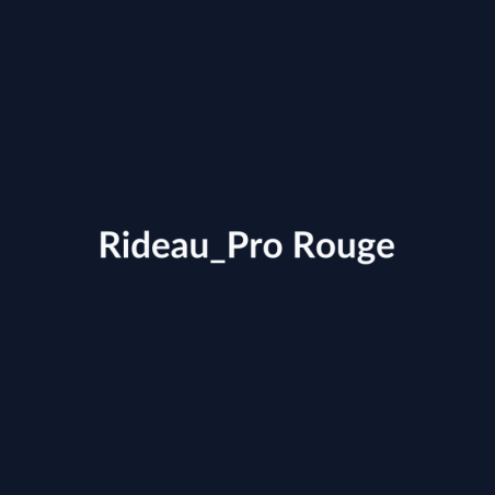 Rideau Pro Rouge fiche