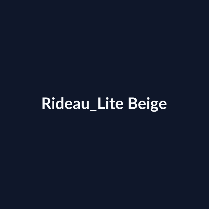 Rideau Lite Beige fiche