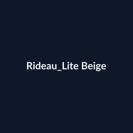 Rideau Lite Beige fiche
