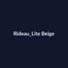 Rideau Lite Beige fiche