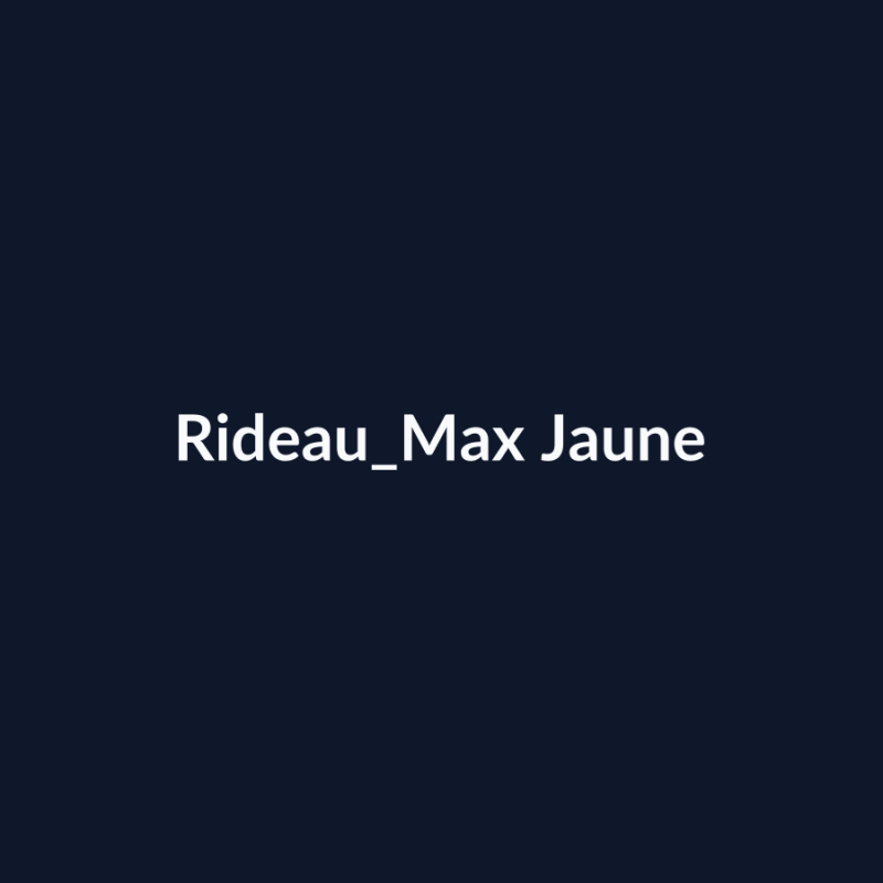 Rideau Max Jaune fiche