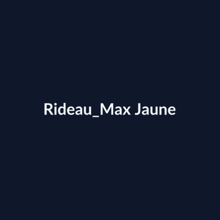 Rideau Max Jaune fiche