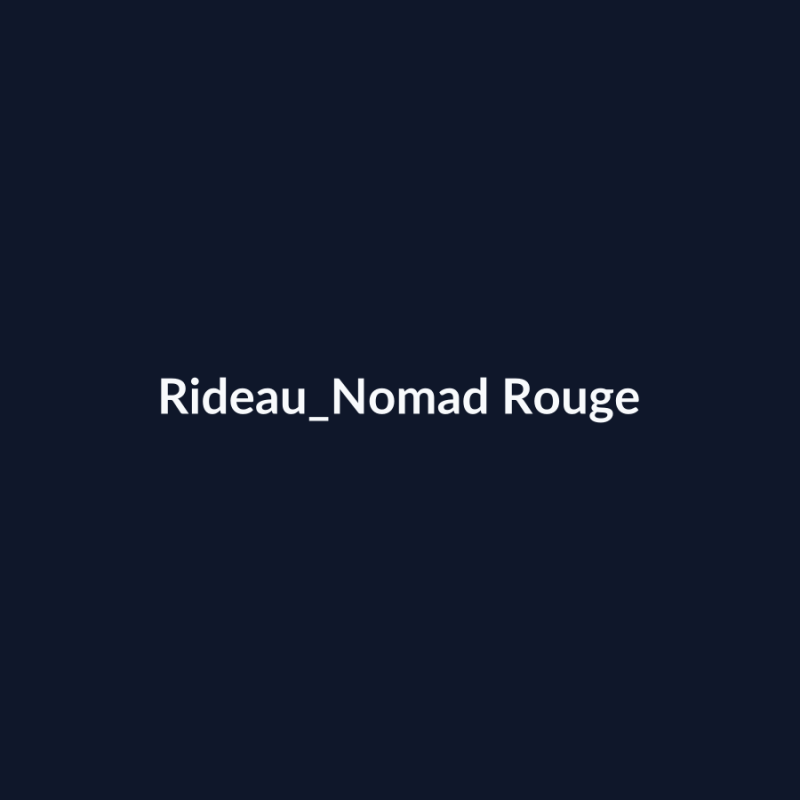 Rideau Nomad Rouge fiche