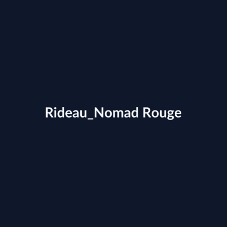 Rideau Nomad Rouge fiche