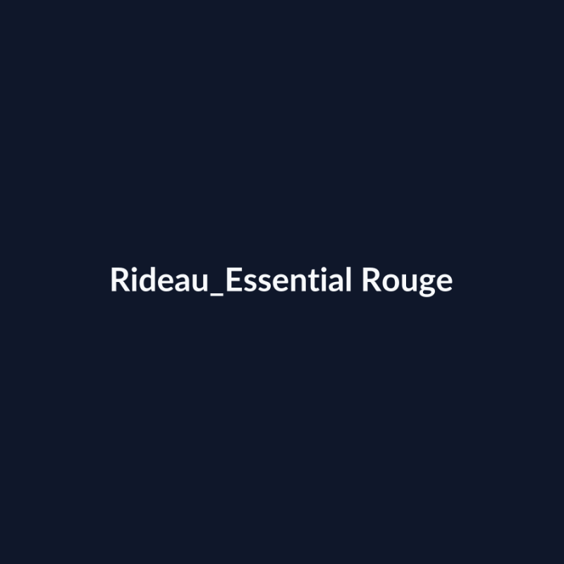 Rideau Essential Rouge fiche