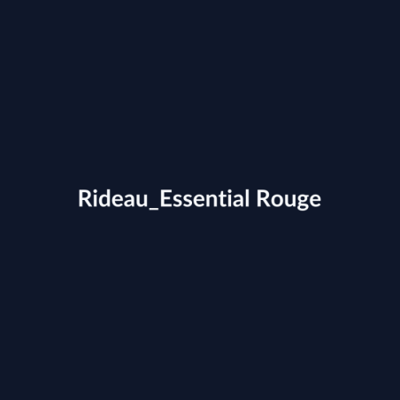 Rideau Essential Rouge fiche