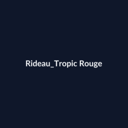 Rideau Tropic Rouge fiche