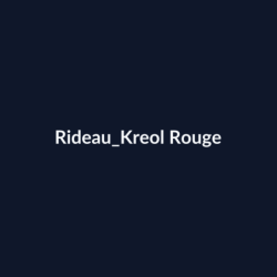 Rideau Kreol Rouge fiche