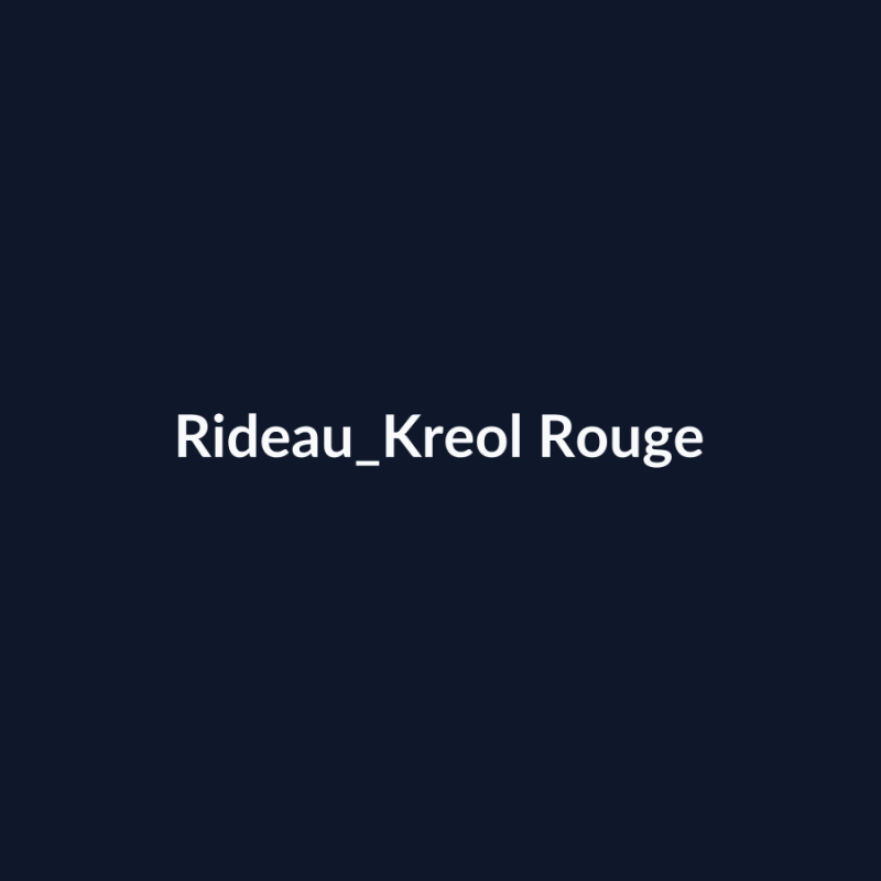 Rideau Kreol Rouge fiche