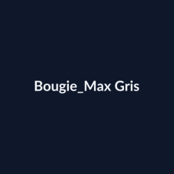 Bougie Max Gris fiche
